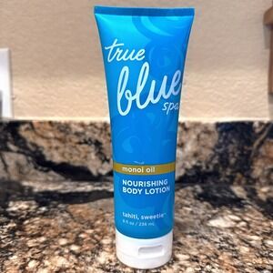 True‎ Blue Spa Nourishing Body Lotion Tahiti Sweetie Monoi Oil 8 Oz BBW HTF Disc